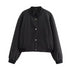 DAMEN LANGARMJACKE MIT RUNDHALSAUSSCHNITT